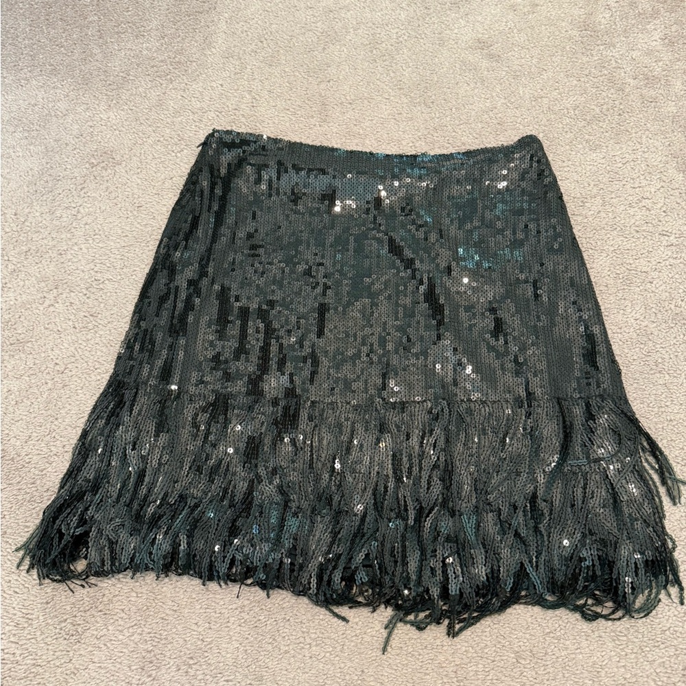 Ralph Lauren Black Sequin Mini Skirt - Picture 4 of 5
